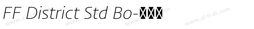 FF District Std Bo字体转换